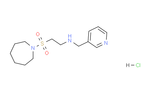 CAS No. 1203383-66-7, 2-(Azepan-1-ylsulfonyl)-N-(pyridin-3-ylmethyl)ethanamine hydrochloride