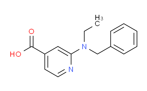 CAS No. 1039979-57-1, 2-(Benzyl(ethyl)amino)isonicotinic acid