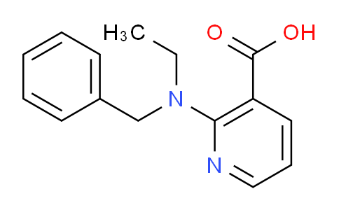 CAS No. 1040076-82-1, 2-(Benzyl(ethyl)amino)nicotinic acid
