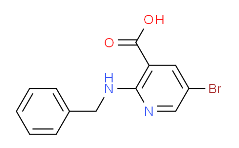 CAS No. 1258846-87-5, 2-(Benzylamino)-5-bromonicotinic acid