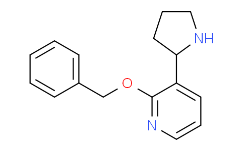 CAS No. 1352490-74-4, 2-(Benzyloxy)-3-(pyrrolidin-2-yl)pyridine