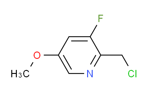 CAS No. 1227517-01-2, 2-(Chloromethyl)-3-fluoro-5-methoxypyridine