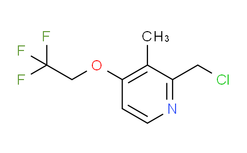 CAS No. 128430-66-0, 2-(Chloromethyl)-3-methyl-4-(2,2,2-trifluoroethoxy)pyridine