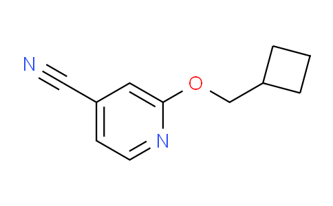 CAS No. 1235440-46-6, 2-(Cyclobutylmethoxy)isonicotinonitrile