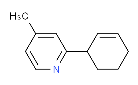 CAS No. 1187168-47-3, 2-(Cyclohex-2-en-1-yl)-4-methylpyridine