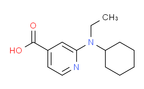CAS No. 1019466-37-5, 2-(Cyclohexyl(ethyl)amino)isonicotinic acid