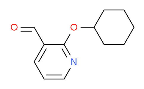 CAS No. 902837-50-7, 2-(Cyclohexyloxy)nicotinaldehyde