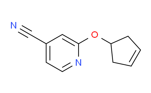 CAS No. 1355334-69-8, 2-(Cyclopent-3-en-1-yloxy)isonicotinonitrile