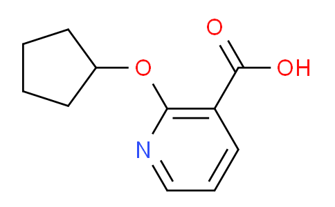 CAS No. 953732-05-3, 2-(Cyclopentyloxy)nicotinic acid