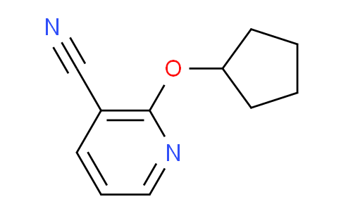 CAS No. 1016805-97-2, 2-(Cyclopentyloxy)nicotinonitrile