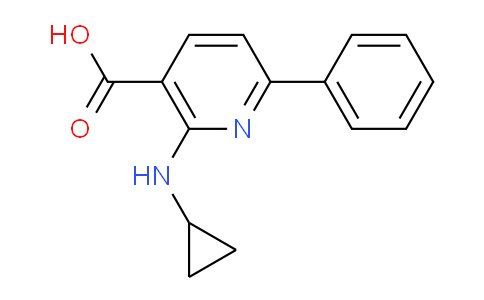 CAS No. 1267450-59-8, 2-(Cyclopropylamino)-6-phenylnicotinic acid