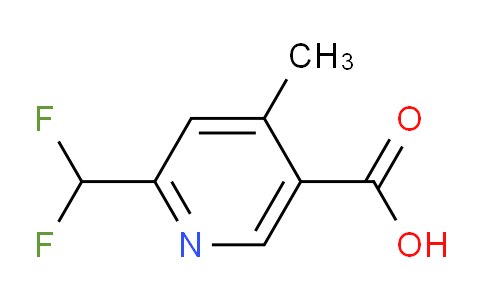 CAS No. 1105995-37-6, 2-(Difluoromethyl)-4-methylpyridine-5-carboxylic acid