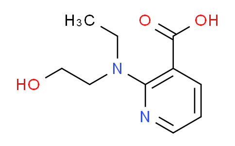 CAS No. 1183543-11-4, 2-(Ethyl(2-hydroxyethyl)amino)nicotinic acid