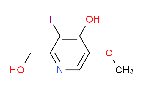 CAS No. 1190198-17-4, 2-(Hydroxymethyl)-3-iodo-5-methoxypyridin-4-ol