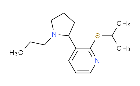 CAS No. 1352502-45-4, 2-(Isopropylthio)-3-(1-propylpyrrolidin-2-yl)pyridine
