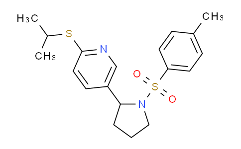 CAS No. 1352542-37-0, 2-(Isopropylthio)-5-(1-tosylpyrrolidin-2-yl)pyridine