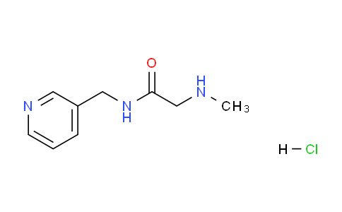 CAS No. 1220038-52-7, 2-(Methylamino)-N-(pyridin-3-ylmethyl)acetamide hydrochloride