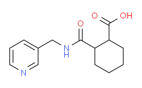 CAS No. 309292-93-1, 2-(N-(3-Pyridylmethyl)carbamoyl)cyclohexane-carboxylic acid