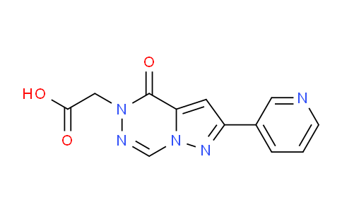 CAS No. 1710195-09-7, 2-(Oxo-8-(pyridin-3-yl)pyrazolo[1,5-d][1,2,4]triazin-1-yl)acetic acid