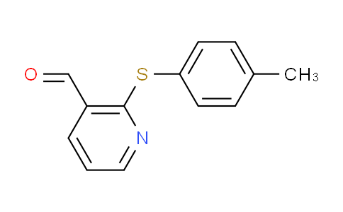 CAS No. 338982-20-0, 2-(p-Tolylthio)nicotinaldehyde