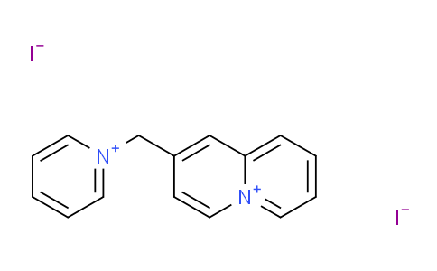CAS No. 1586-41-0, 2-(Pyridin-1-ium-1-ylmethyl)quinolizin-5-ium iodide