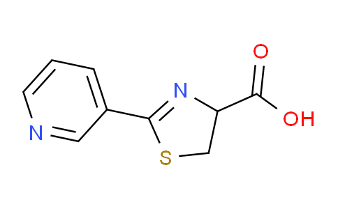 CAS No. 116247-03-1, 2-(Pyridin-3-yl)-4,5-dihydrothiazole-4-carboxylic acid