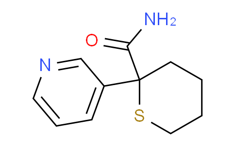 CAS No. 1352522-89-4, 2-(Pyridin-3-yl)tetrahydro-2H-thiopyran-2-carboxamide