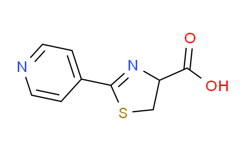 CAS No. 2590-05-8, 2-(Pyridin-4-yl)-4,5-dihydrothiazole-4-carboxylic acid