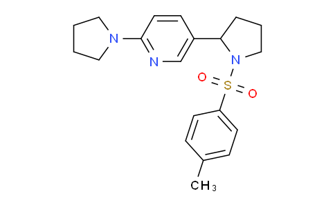 CAS No. 1352542-29-0, 2-(Pyrrolidin-1-yl)-5-(1-tosylpyrrolidin-2-yl)pyridine