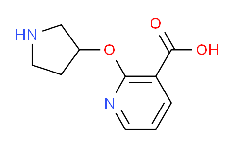 CAS No. 1086392-86-0, 2-(Pyrrolidin-3-yloxy)nicotinic acid