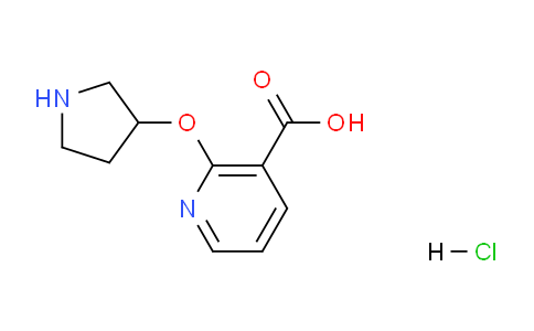 CAS No. 1187929-94-7, 2-(Pyrrolidin-3-yloxy)nicotinic acid hydrochloride