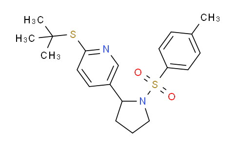 CAS No. 1352513-65-5, 2-(tert-Butylthio)-5-(1-tosylpyrrolidin-2-yl)pyridine