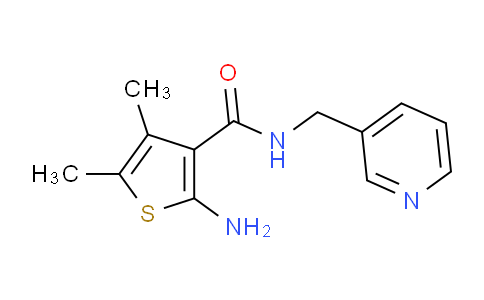 CAS No. 587851-05-6, 2-Amino-4,5-dimethyl-N-(pyridin-3-ylmethyl)thiophene-3-carboxamide
