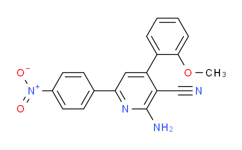 CAS No. 332040-21-8, 2-Amino-4-(2-methoxyphenyl)-6-(4-nitrophenyl)nicotinonitrile