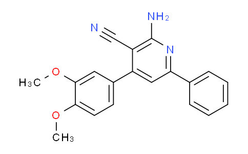 CAS No. 160729-09-9, 2-Amino-4-(3,4-dimethoxyphenyl)-6-phenylnicotinonitrile