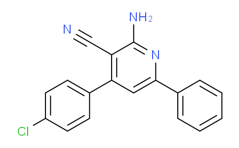 CAS No. 105387-95-9, 2-Amino-4-(4-chlorophenyl)-6-phenylnicotinonitrile