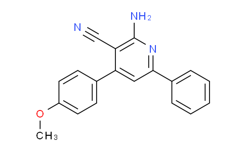 CAS No. 38477-51-9, 2-Amino-4-(4-methoxyphenyl)-6-phenylnicotinonitrile