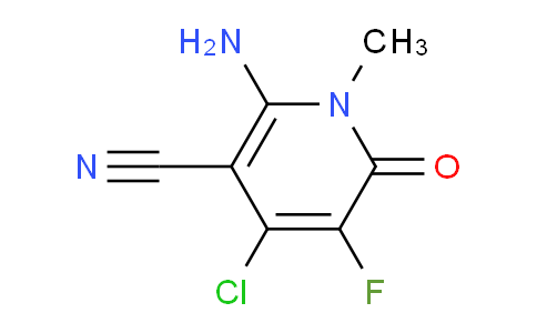CAS No. 1227053-98-6, 2-Amino-4-chloro-5-fluoro-1-methyl-6-oxo-1,6-dihydropyridine-3-carbonitrile