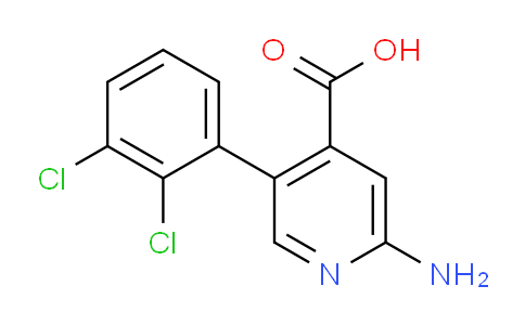 CAS No. 1261995-94-1, 2-Amino-5-(2,3-dichlorophenyl)isonicotinic acid