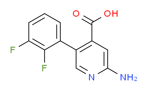 CAS No. 1261754-76-0, 2-Amino-5-(2,3-difluorophenyl)isonicotinic acid