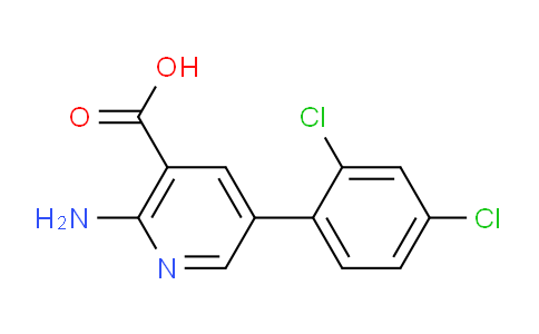 CAS No. 1262001-39-7, 2-Amino-5-(2,4-dichlorophenyl)nicotinic acid