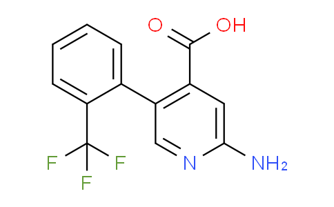 CAS No. 1261870-49-8, 2-Amino-5-(2-(trifluoromethyl)phenyl)isonicotinic acid