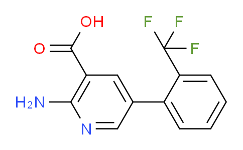 CAS No. 1261456-85-2, 2-Amino-5-(2-(trifluoromethyl)phenyl)nicotinic acid