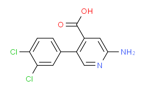 CAS No. 1261929-17-2, 2-Amino-5-(3,4-dichlorophenyl)isonicotinic acid