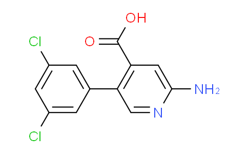 CAS No. 1261987-76-1, 2-Amino-5-(3,5-dichlorophenyl)isonicotinic acid