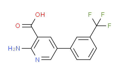CAS No. 1261478-05-0, 2-Amino-5-(3-(trifluoromethyl)phenyl)nicotinic acid