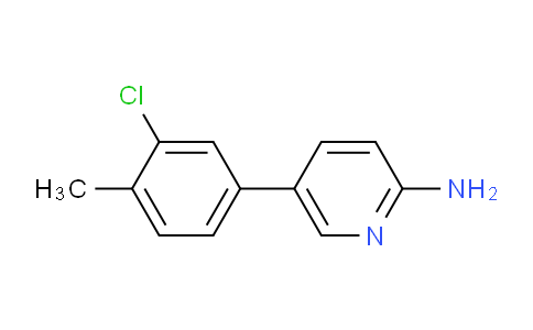 CAS No. 1314987-57-9, 2-Amino-5-(3-chloro-4-methylphenyl)pyridine