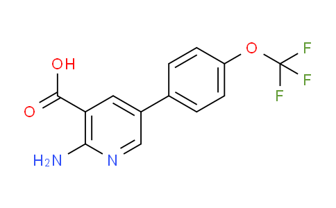 CAS No. 1261794-45-9, 2-Amino-5-(4-(trifluoromethoxy)phenyl)nicotinic acid