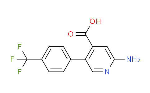 CAS No. 1261883-22-0, 2-Amino-5-(4-(trifluoromethyl)phenyl)isonicotinic acid