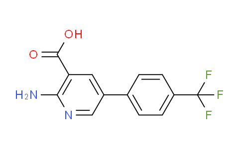 CAS No. 1261493-89-3, 2-Amino-5-(4-(trifluoromethyl)phenyl)nicotinic acid